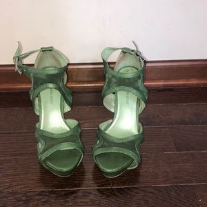 Just Fabulous Green Heels